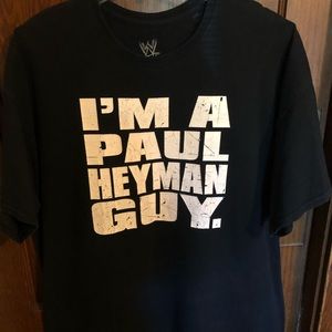 Authentic WWE CM Punk Paul Heyman T-shirt
